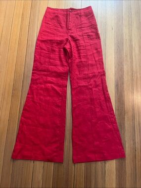 Reformation wide leg linen pants